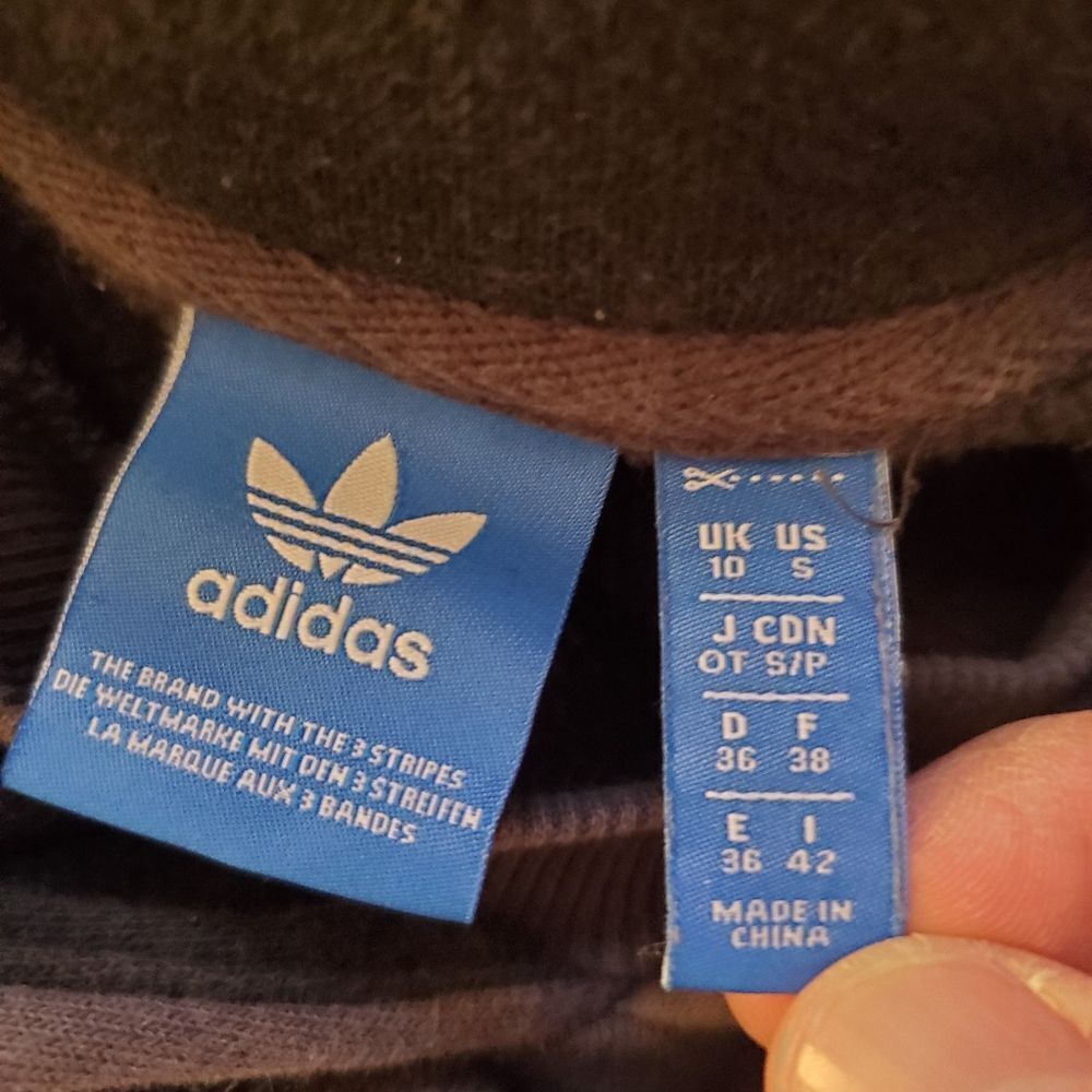 ✨ADIDAS ORIGINALS✨ Logo Drawstring Hoodie Sweatshirt - [Small, Gray] - Picture 12 of 14